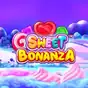 Sweet Bonanza slot in de mobiele NomaSpin app-weergave